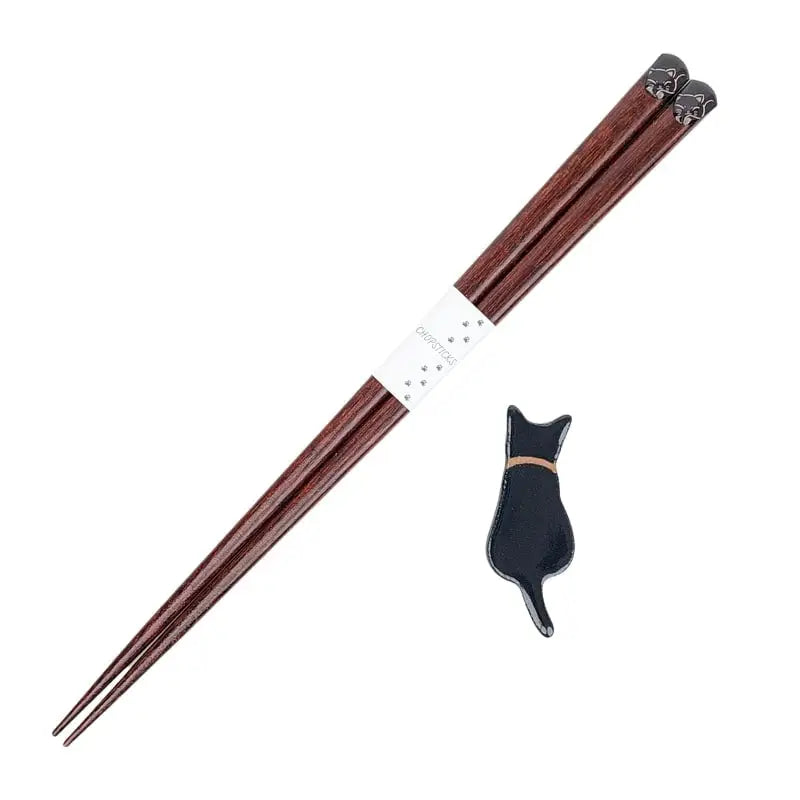 Set di bacchette giapponesi Black Cat