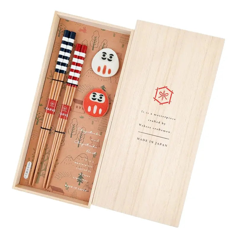Set di bacchette giapponesi Daruma
