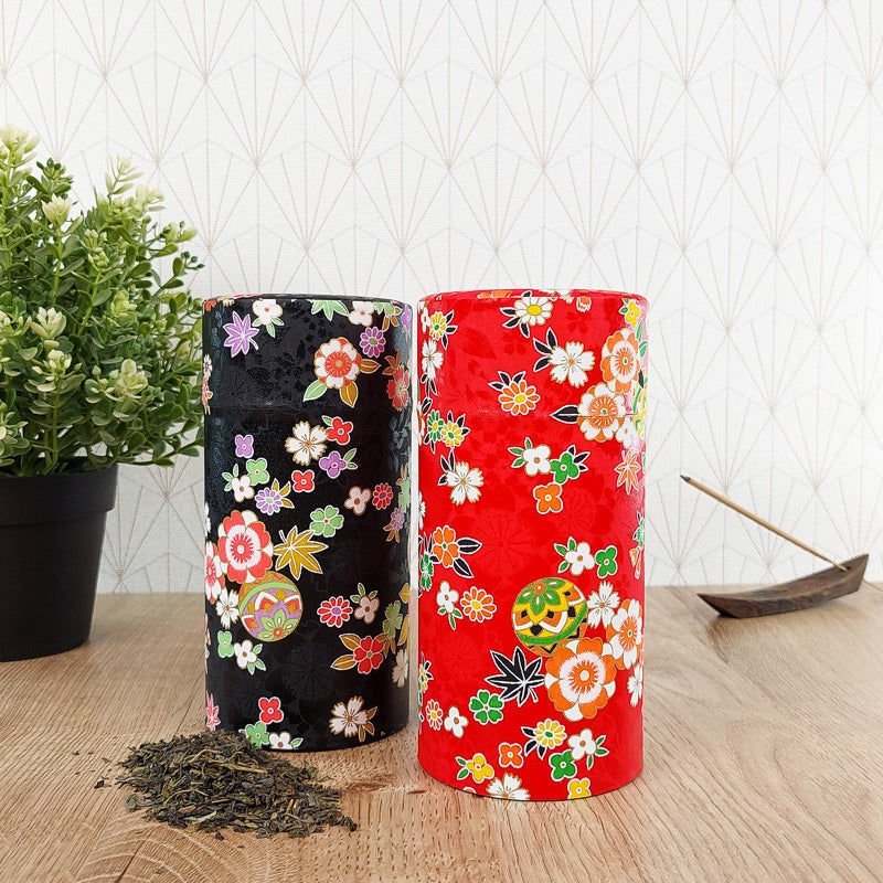 Set di 2 barattoli da tè in carta Washi