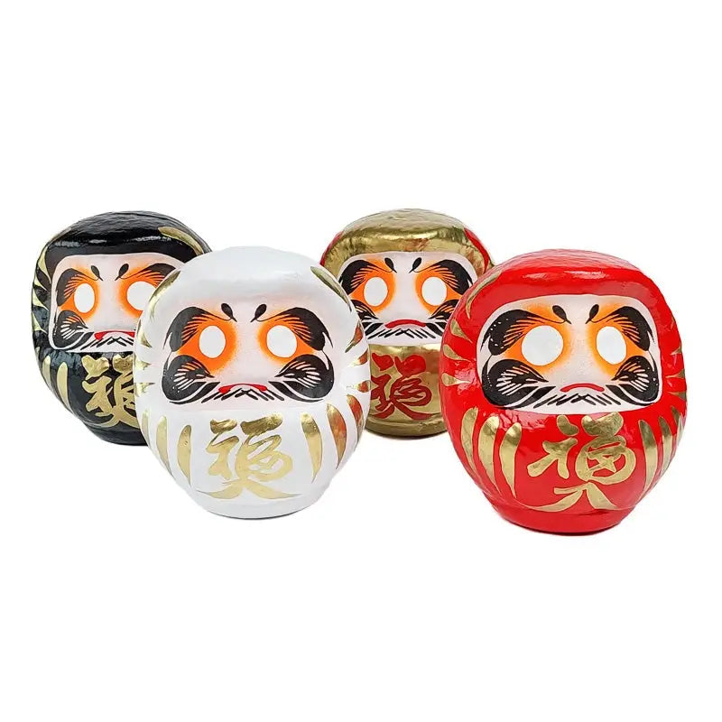 Set di 4 Daruma grandi - 12 cm