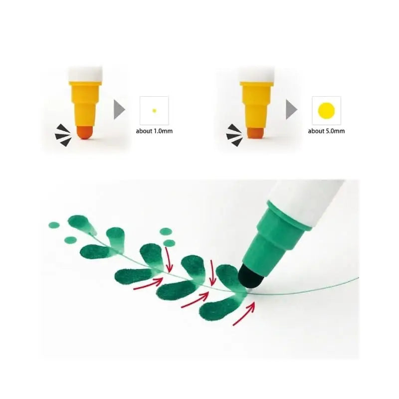 Set di 6 pennarelli a doppia punta