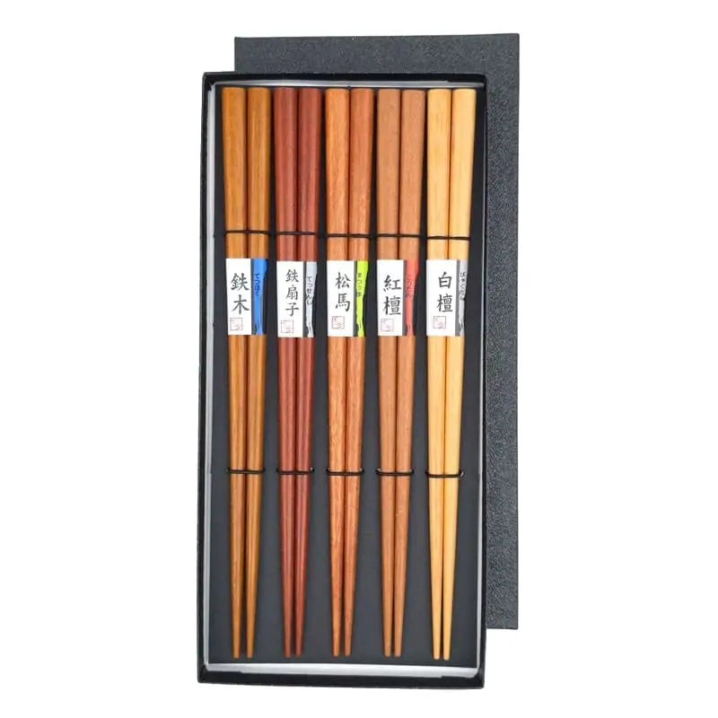 Set di bacchette giapponesi in legno naturale