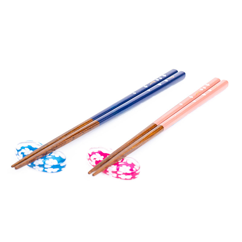Set di bacchette giapponesi Sakura Usagi e supporti