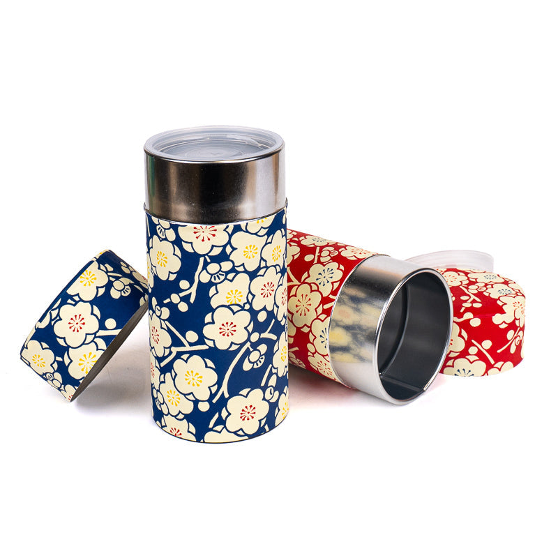 Set di Due Barattoli da Tè con Carta Washi - Ume