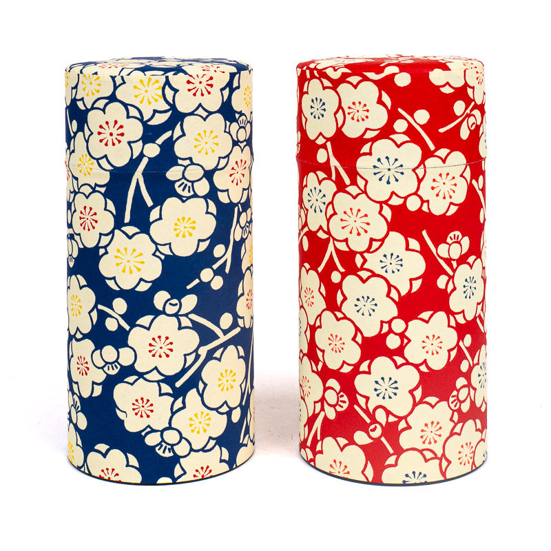 Set di Due Barattoli da Tè con Carta Washi - Ume