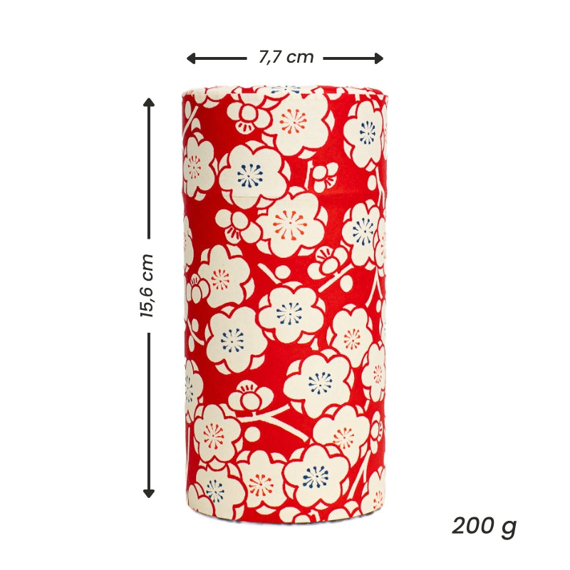 Set di Due Barattoli da Tè con Carta Washi - Ume