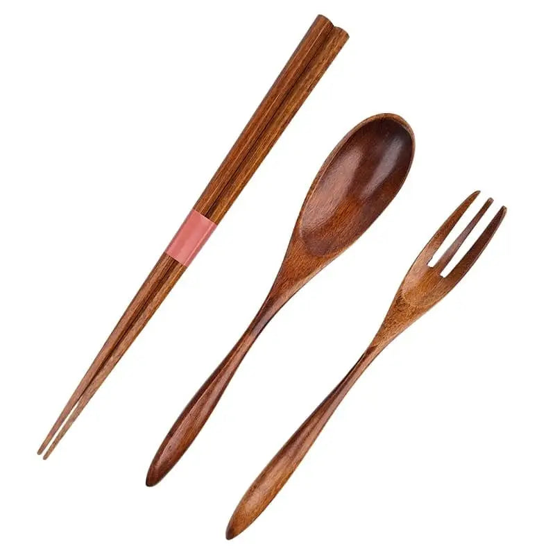 Set di posate giapponesi in legno