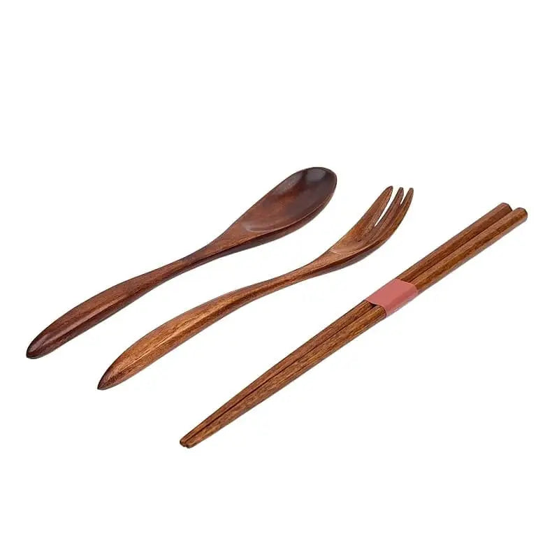 Set di posate giapponesi in legno