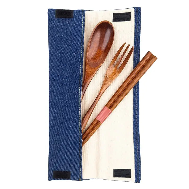 Set di posate giapponesi in legno