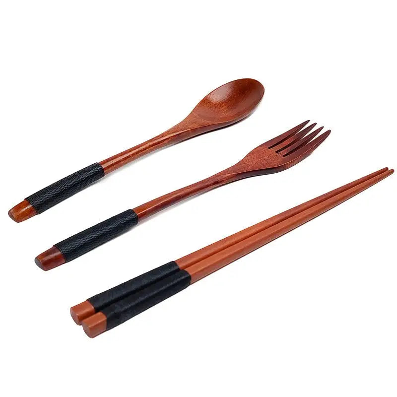 Set di posate giapponesi in legno