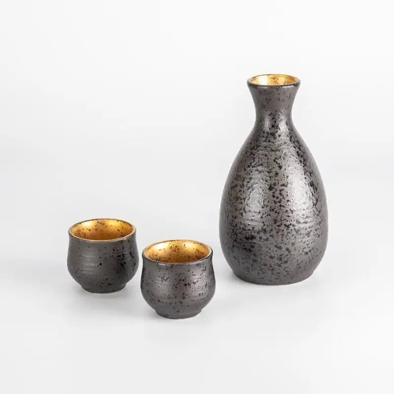 Set da sakè giapponese in oro