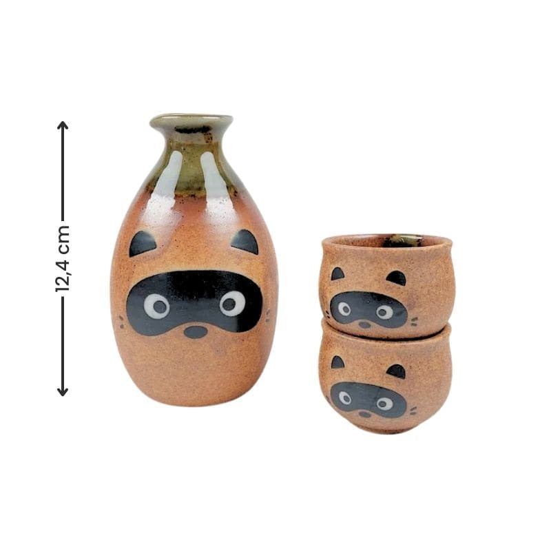 Set di sake giapponese Tanuki