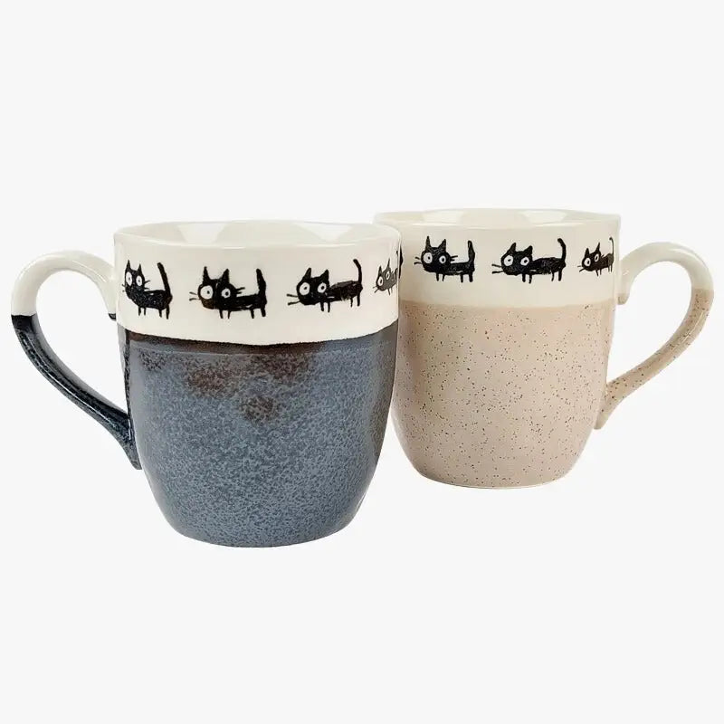Set di tazze per gatti giapponesi