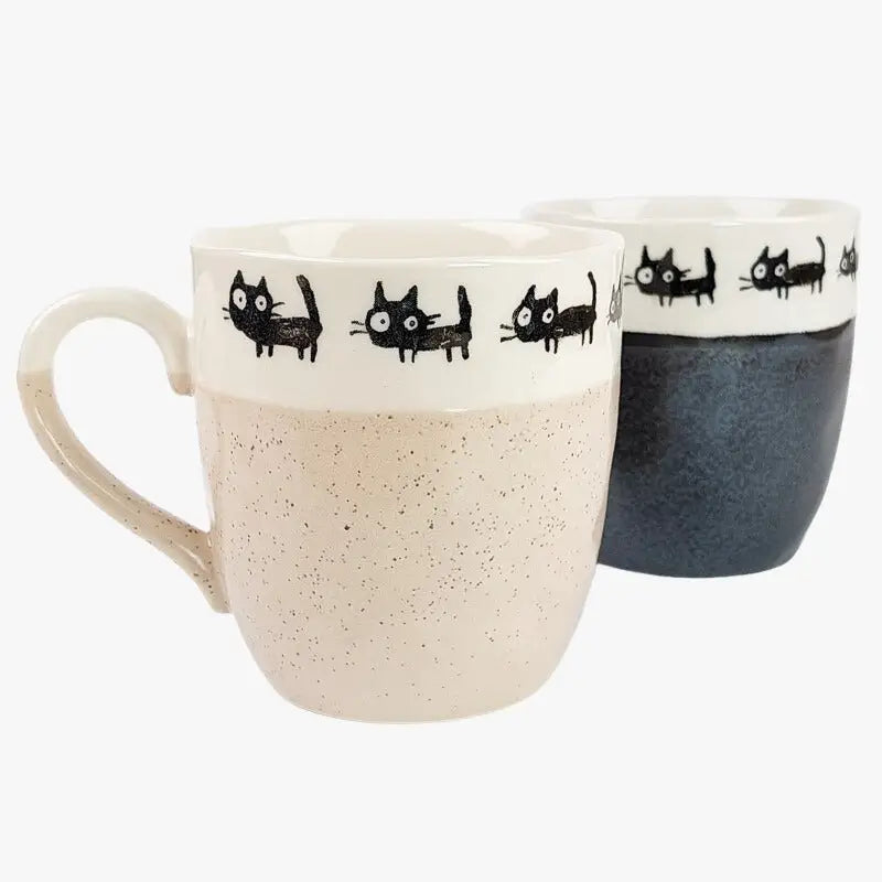 Set di tazze per gatti giapponesi