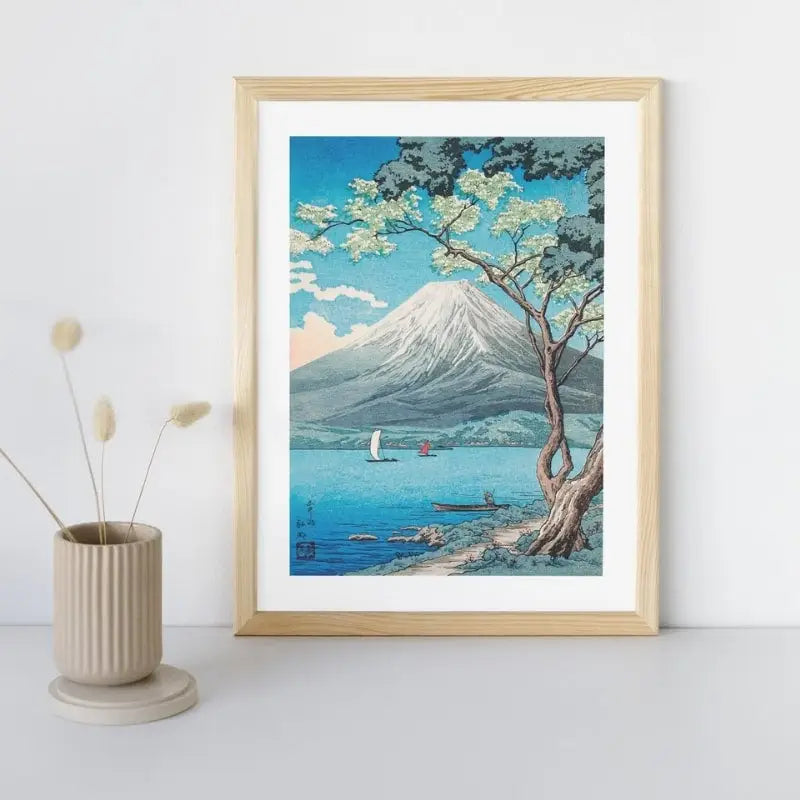 Stampa giapponese Lago Yamanaka - A3