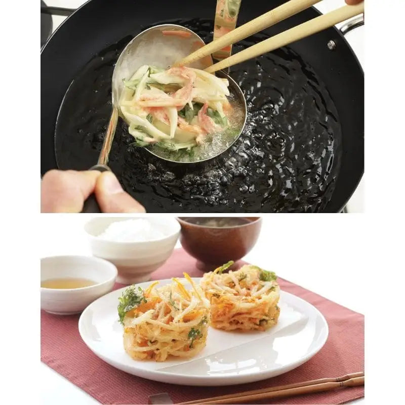 Stampo giapponese Kakiage in acciaio inox