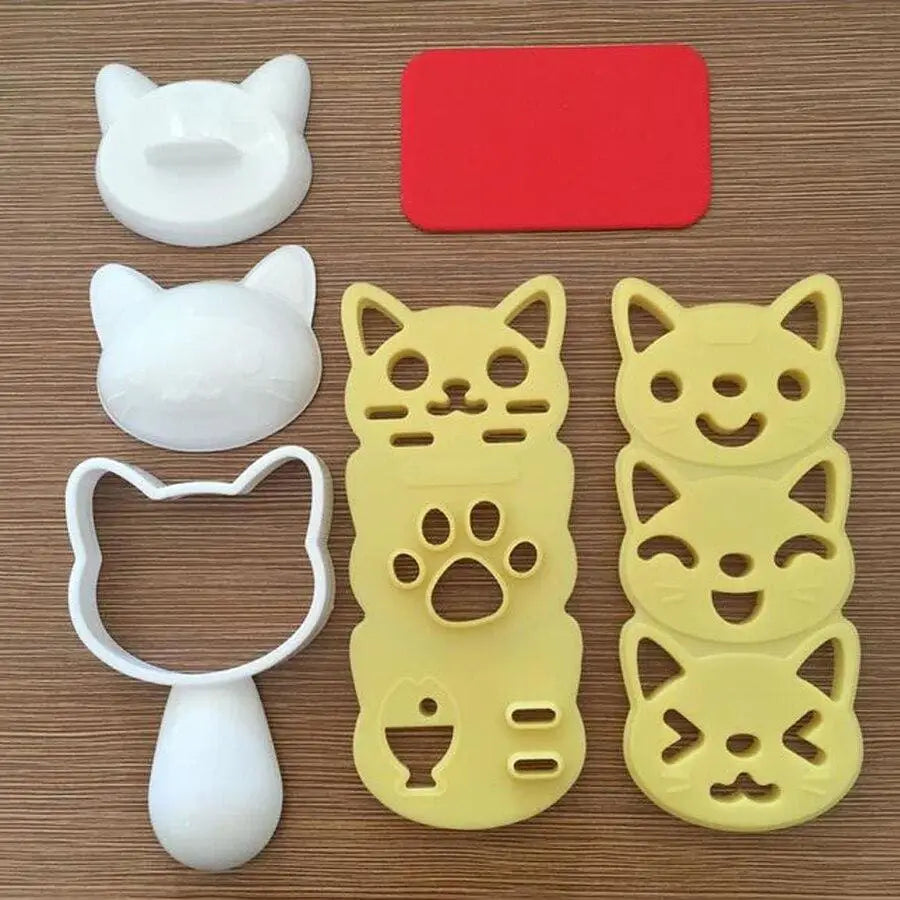 Stampo per onigiri giapponese a testa di gatto