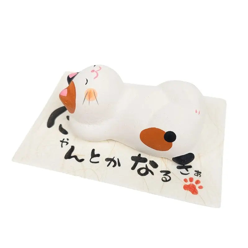 Statuetta di gatto Savasana