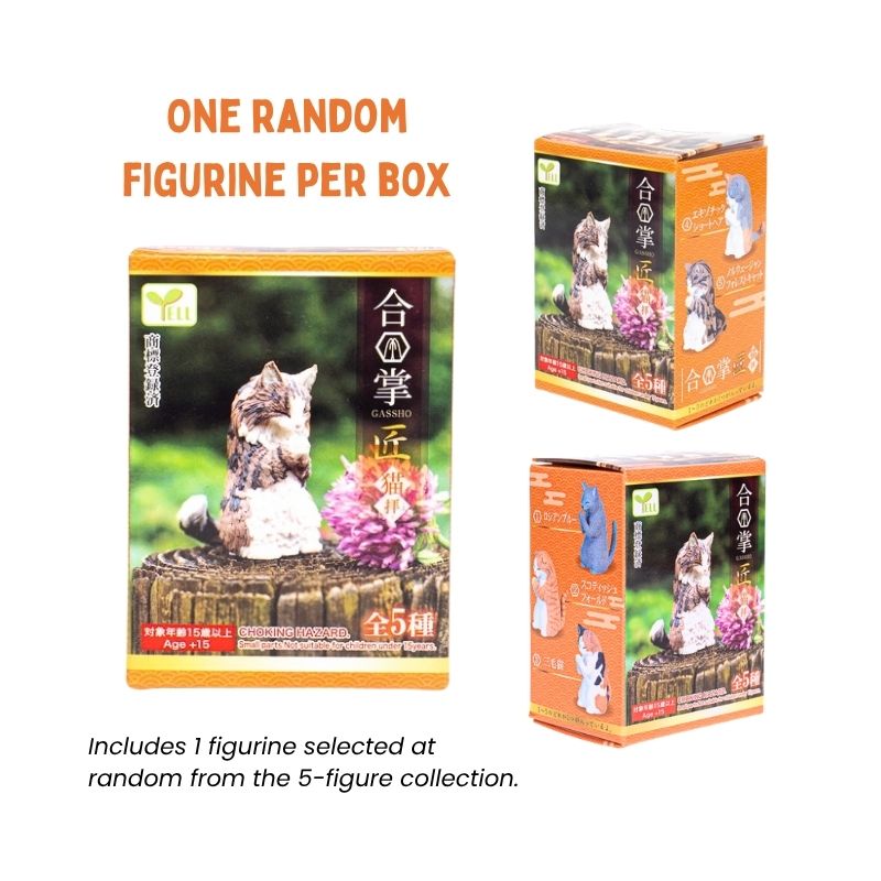 Statuetta Gachapon - Gatto Gassho