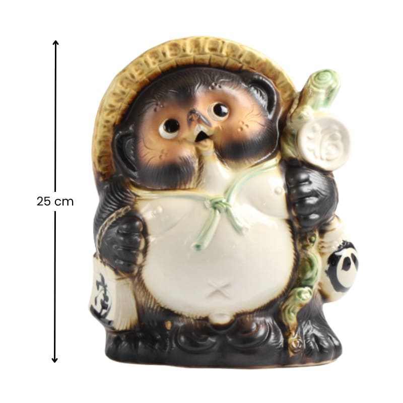 Statuetta Tanuki giapponese 25 cm