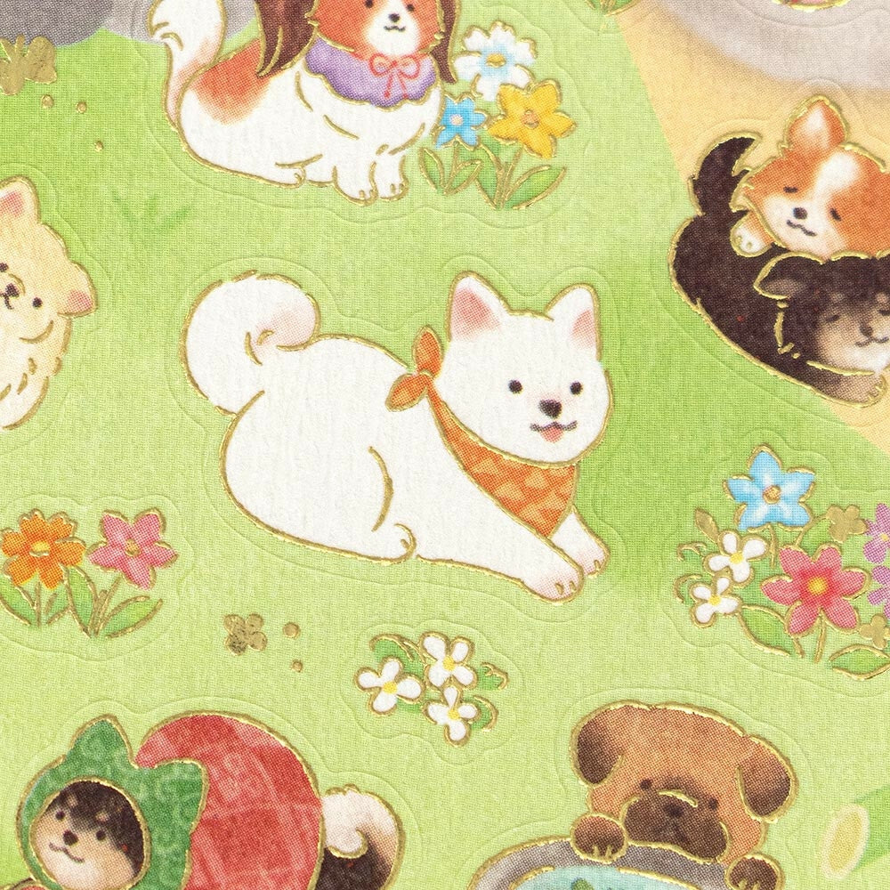 Sticker Giapponesi - Cani & Giardino Giapponese