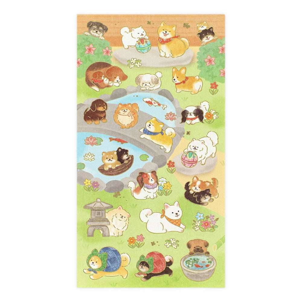 Sticker Giapponesi - Cani & Giardino Giapponese