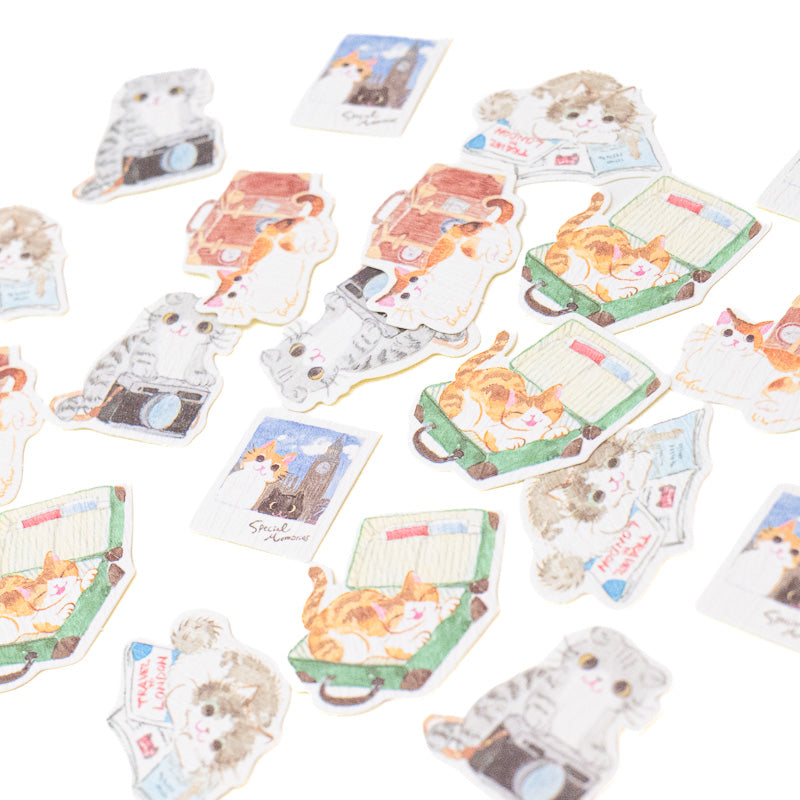 Sticker Giapponesi - Gatti in Viaggio
