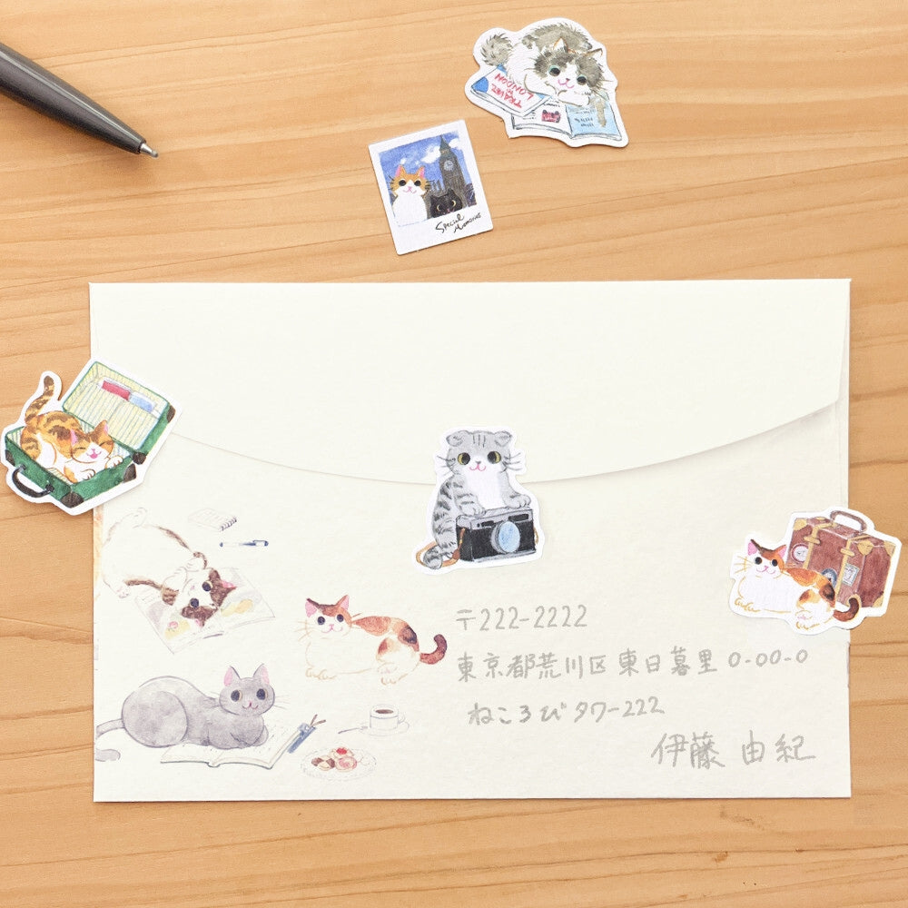 Sticker Giapponesi - Gatti in Viaggio