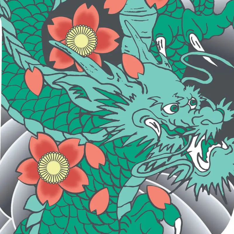 Tatuaggio del drago Koinobori (M)