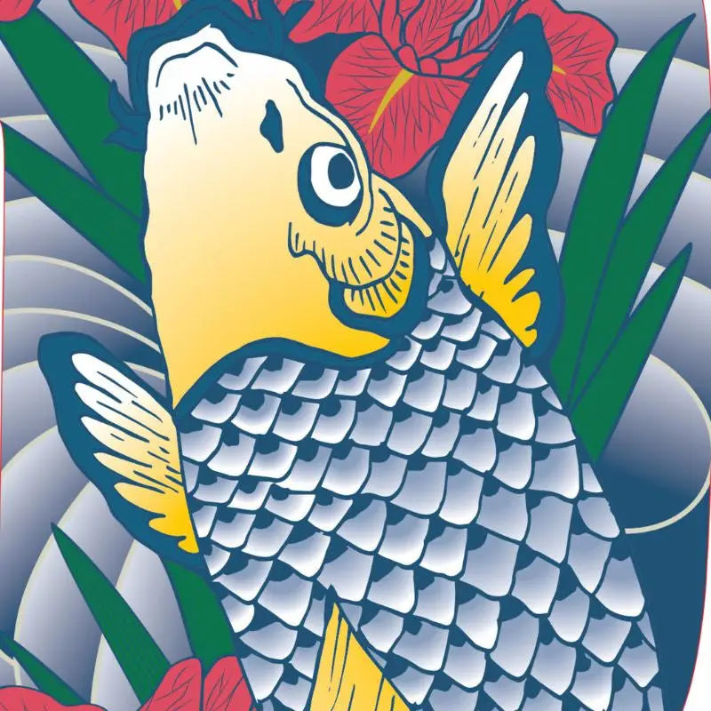 Tatuaggio del pesce Koinobori (M)