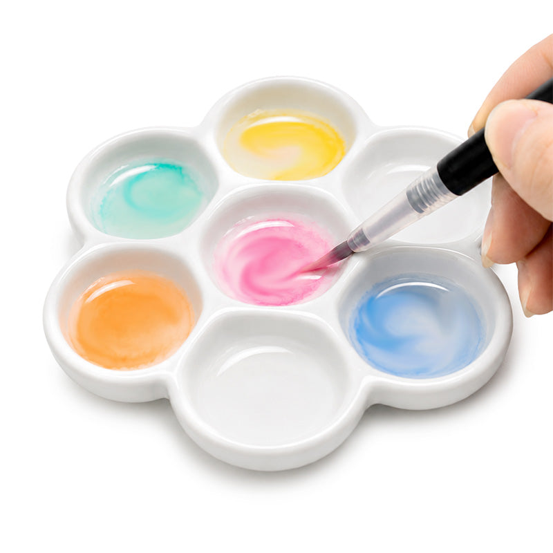 Tavolozza Acquerello in Ceramica Margherita