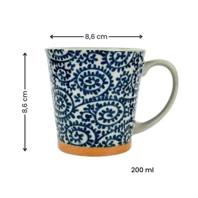 Tazza giapponese Karakusa Blue