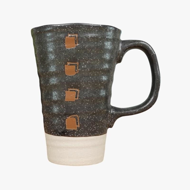 Tazza giapponese grande nera