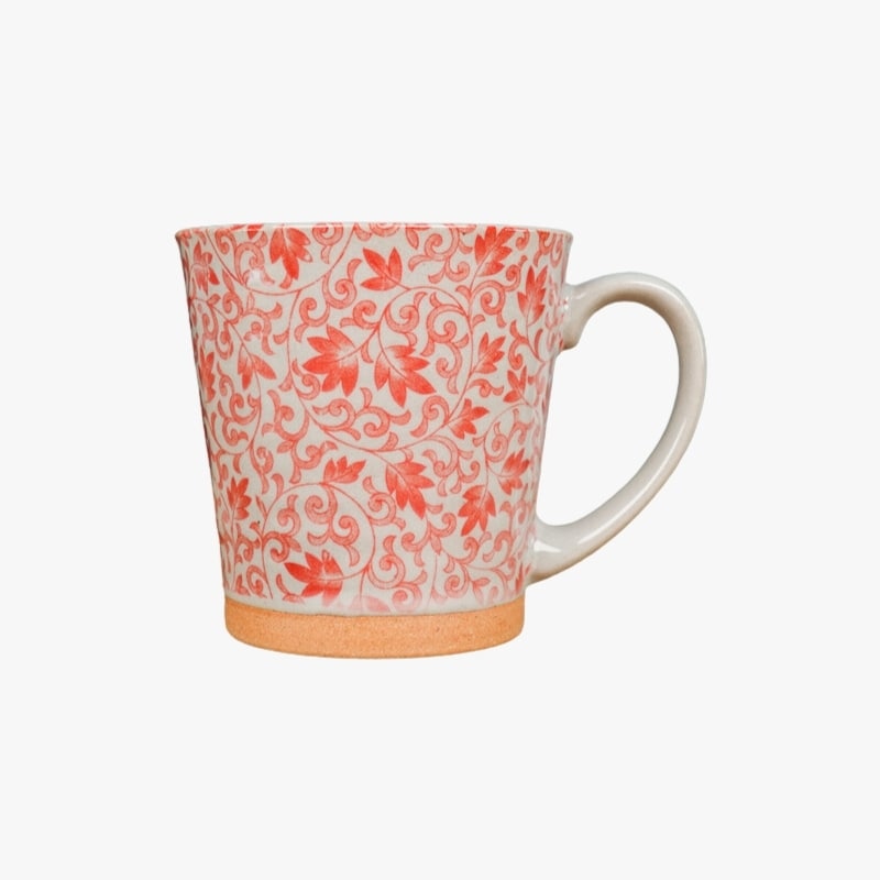 Tazza giapponese in ceramica rossa