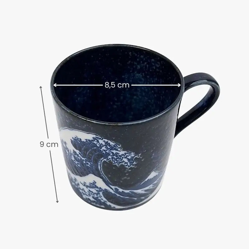 Tazza giapponese Kanagawa Blue