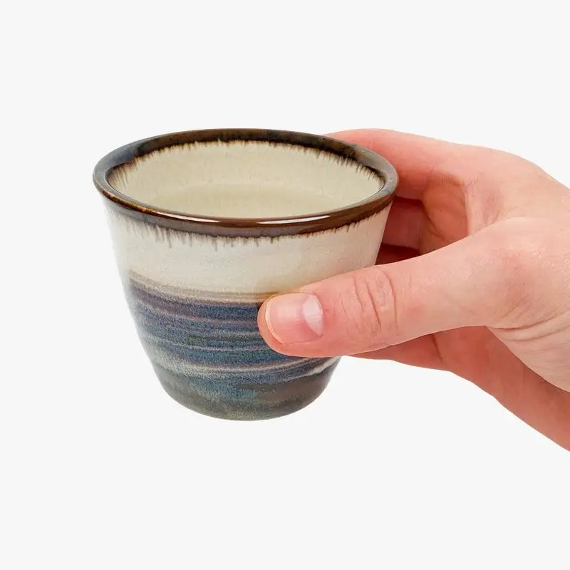 Tazza giapponese Hakeme Marrone