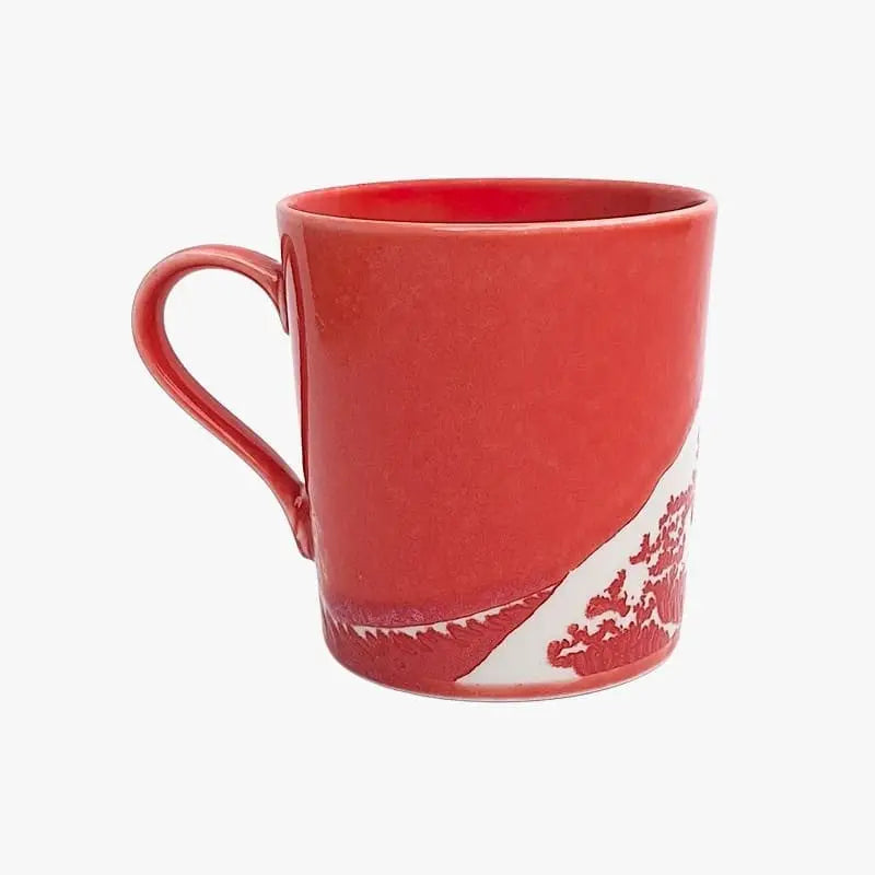 Tazza giapponese rossa Kanagawa