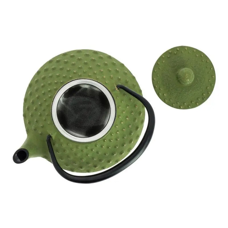 Teiera giapponese Iwachu verde in ghisa da 350 ml