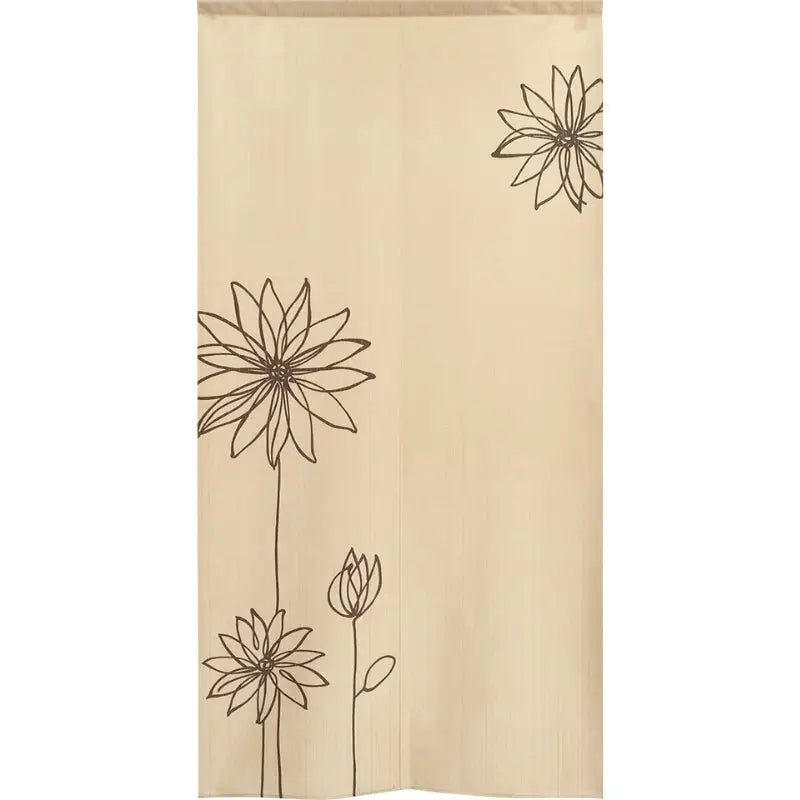 Tenda giapponese a fiori Noren
