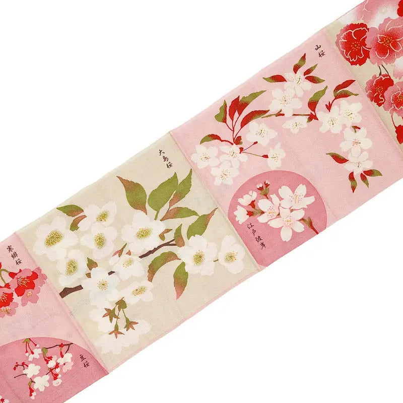 Tenugui giapponese con fiori di ciliegio