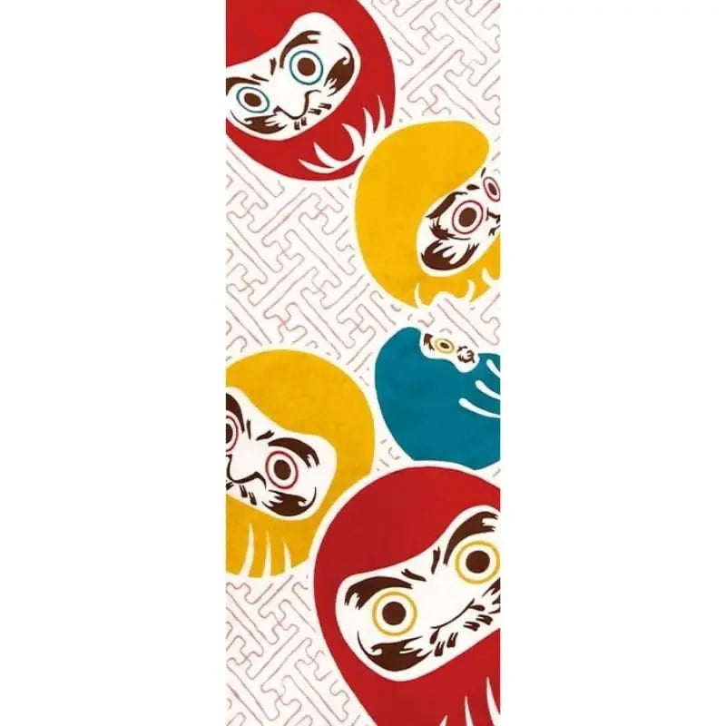 Tenugui Shiawase Daruma giapponese