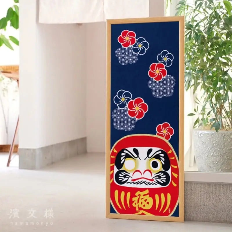 Tenugui Ume Daruma giapponese