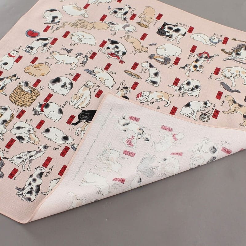 Gatti giapponesi Furoshiki grandi - 70x70 cm