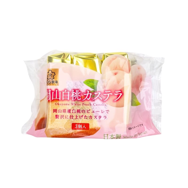 Torta Castella alle pesche bianche di Okayama