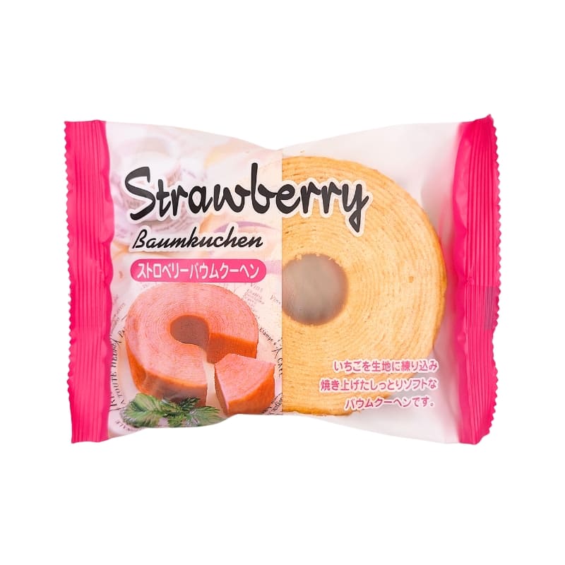 Torta giapponese Baumkuchen alle fragole