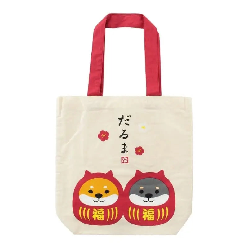 Borsa avorio Shiba Daruma