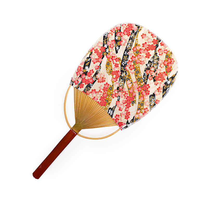 Ventaglio Uchiwa Giapponese in Washi Hana