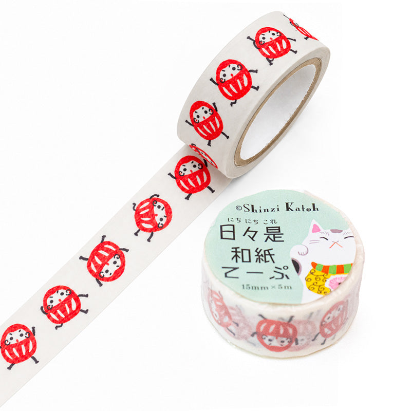 Washi Tape Giapponese - Daruma