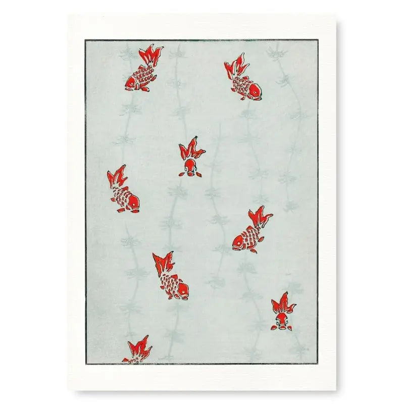 Watanabe Seitei Stampa giapponese - Pesce - A3