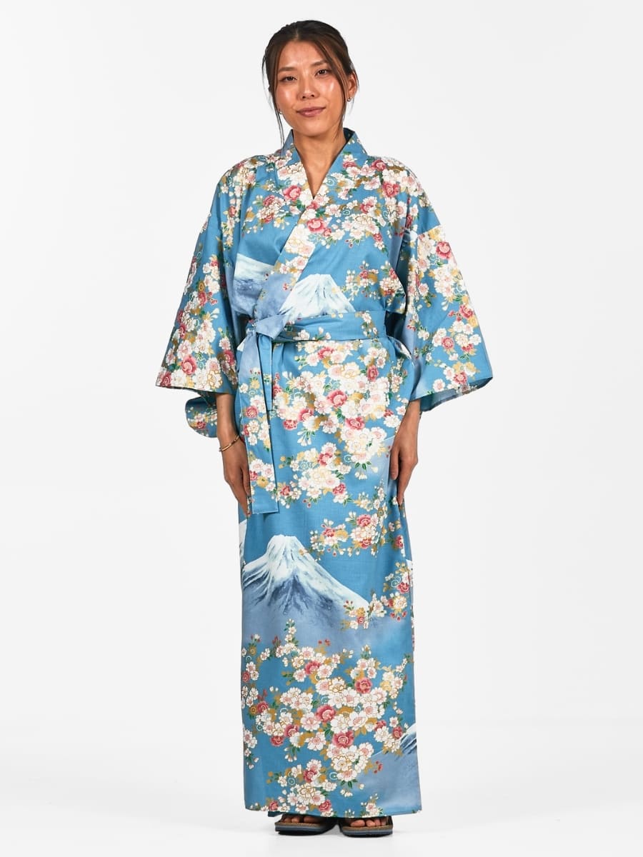 Yukata Kimono Da Donna Fujisan No Sakura